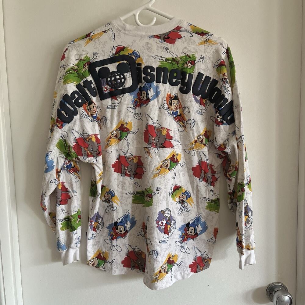 Walt Disney World Ink and Paint Spirit Jersey Size XS Mickey Dumbo Peter Pan - Picture 2 of 6